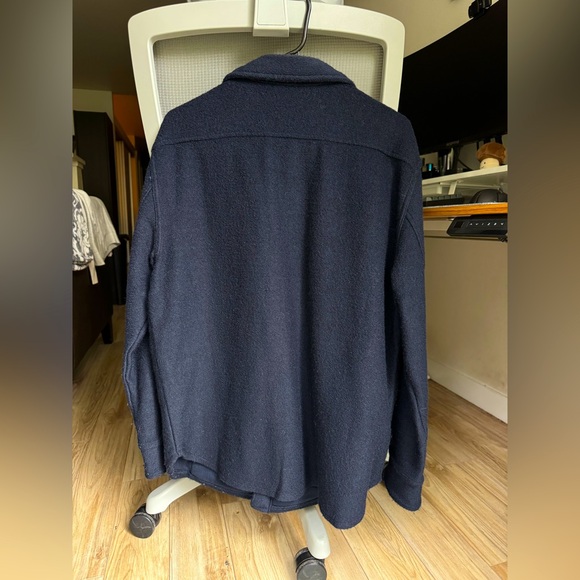 French Terry Shirt Jacket - Picture 2 of 3